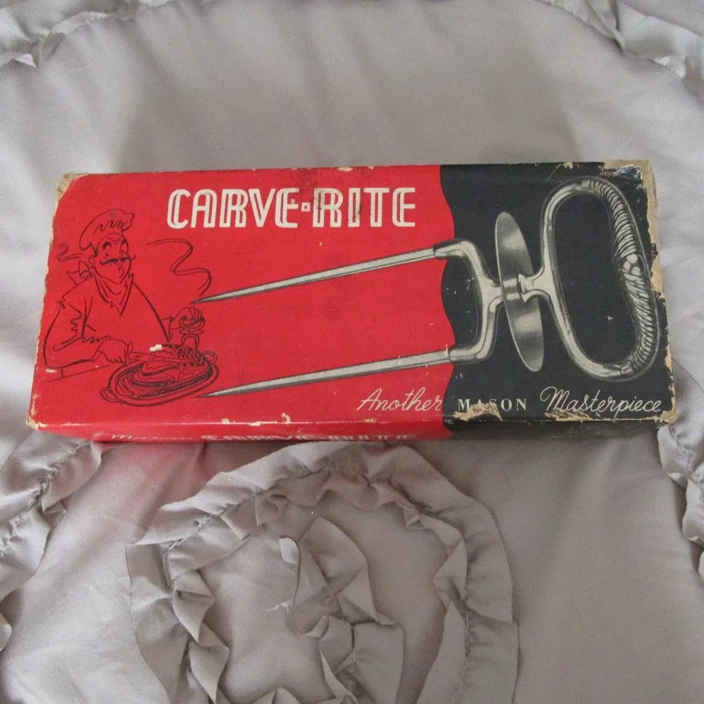 vintage stainless steel meat handle